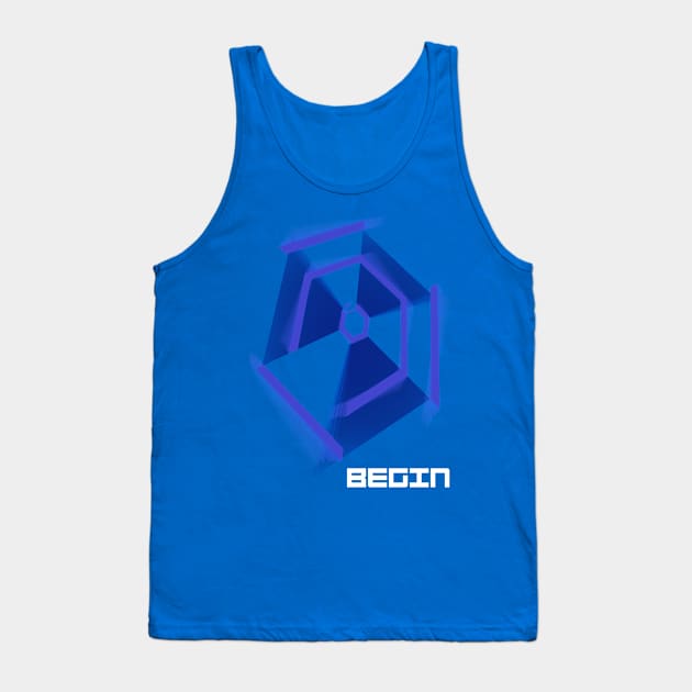 Hyper Hexagon Begin Tank Top by CarciofoaPropulsione